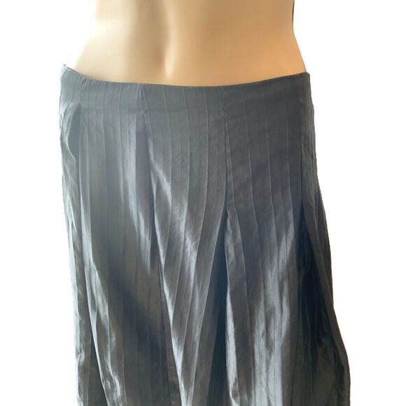 Mossimo Black Knee-Length Pleated Elastic Waistband Fairy Grunge Skirt Size 2 - Picture 2 of 13